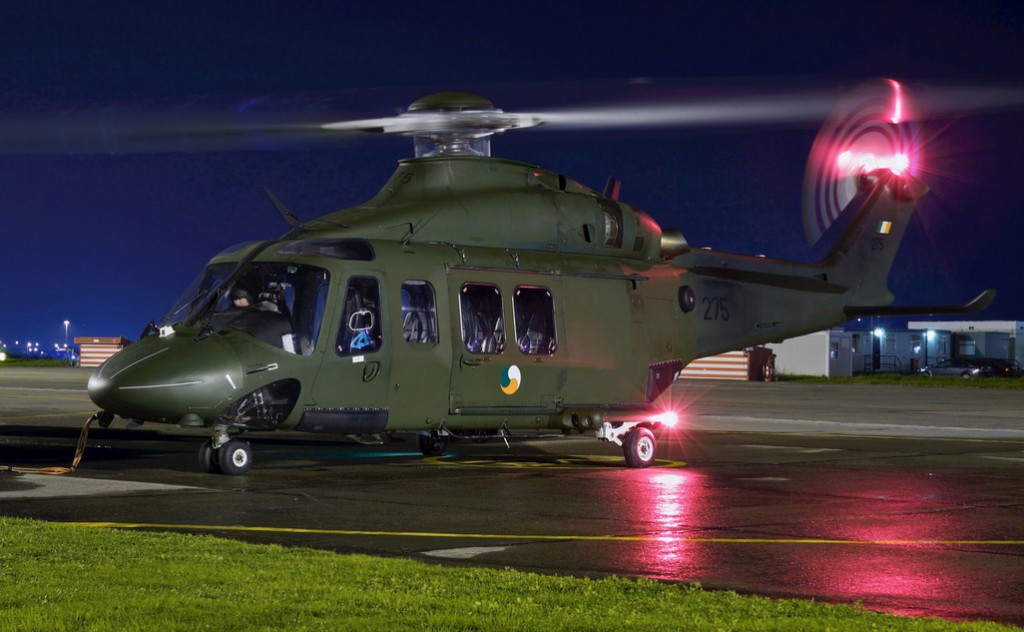 AW-139, 275, on the ramp at Baldonnel