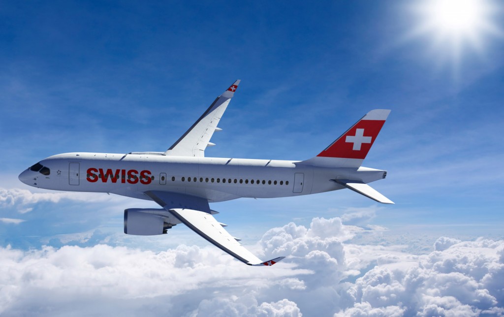 Swiss Bombardier CSeries twinjet