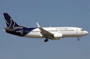 OO-LTW B737 of Korongo Airlines