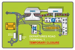 Dublin Airport -Terminal 1 Road closure