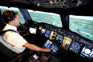 BA pilot training using simulators