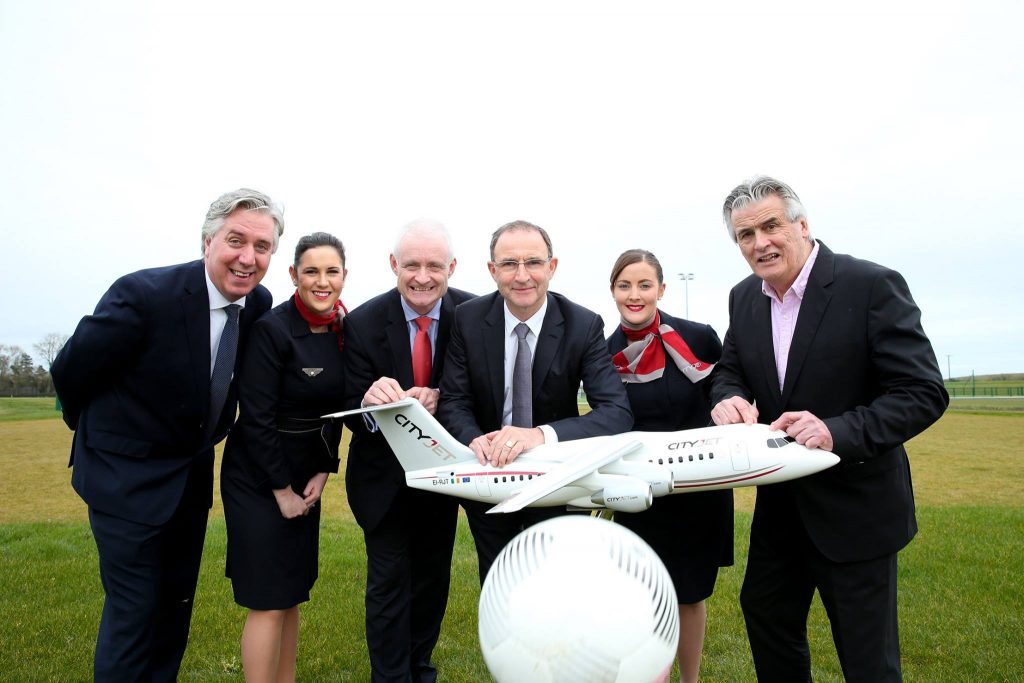 CityJet Official Airline Partner of the Football Association of Ireland