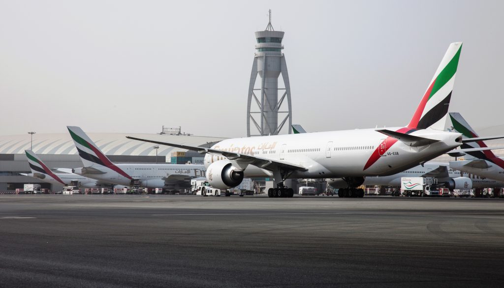 Emirates 777 at Dubai
