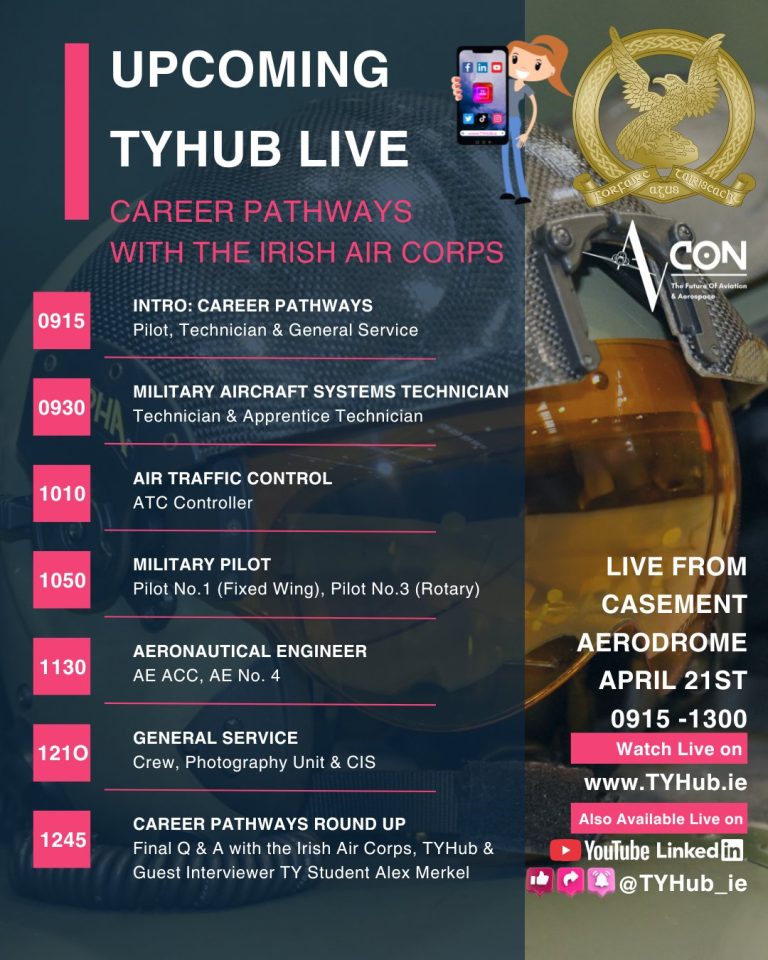 TYHub LIVE Podcast: Career Pathways with the Irish Air Corps