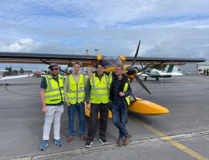 Members of the Limerick Flying Club pose in front of ICP Savannah EI-GYN. Jane Magill.